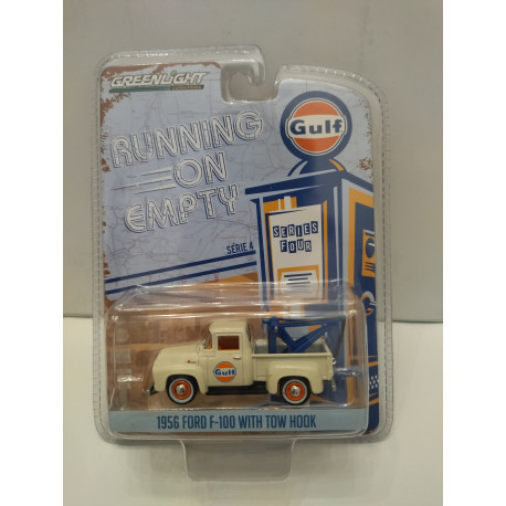 FORD F-100 1956 W/TOW HOOK/GRUA GULF 1:64 GREENLIGHT