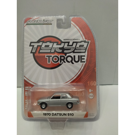 DATSUN 510 1970 SILVER TOKYO TORQUE 1:64 GREENLIGHT