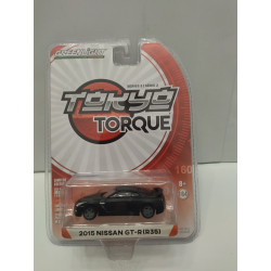 NISSAN GT-R 2015 R35 BLACK MAT TOKYO TORQUE 1:64 GREENLIGHT