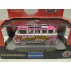 VOLKSWAGEN T1 1959 MICROBUS DELUXE USA MODEL FLOWER POWER 1:64 M2 MACHINES