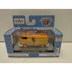 VOLKSWAGEN T1 1960 DELIVERY VAN USA MODEL ORANGE SHOES 1:64 M2 MACHINES