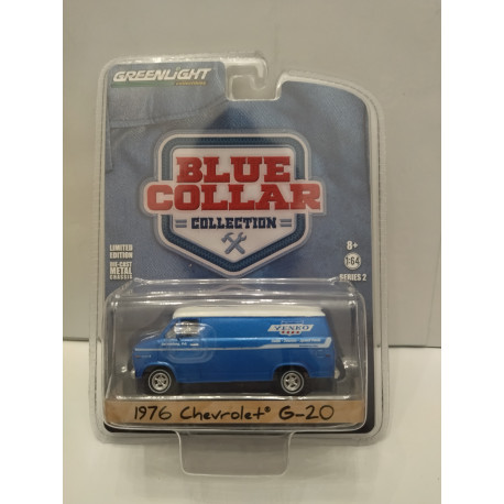 CHEVROLET G-20 1976 YENKO PARTS BLUE COLLAR 1:64 GREENLIGHT