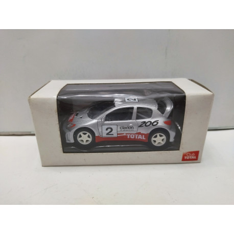 PEUGEOT 206 WRC n2 RALLY TOTAL apx 1:64 NOREV 3 INCHES (7,5cm)