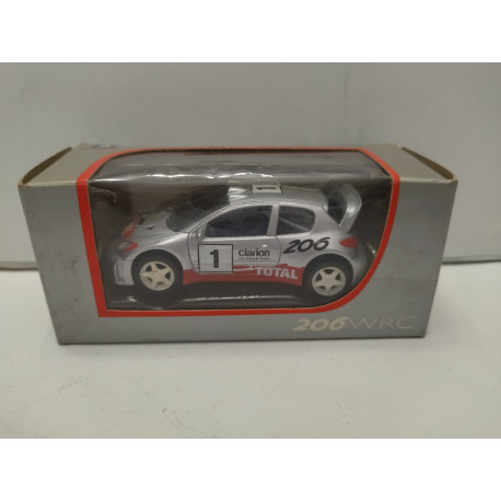 PEUGEOT 206 WRC n1 RALLY TOTAL apx 1:64 NOREV 3 INCHES (7,5cm)