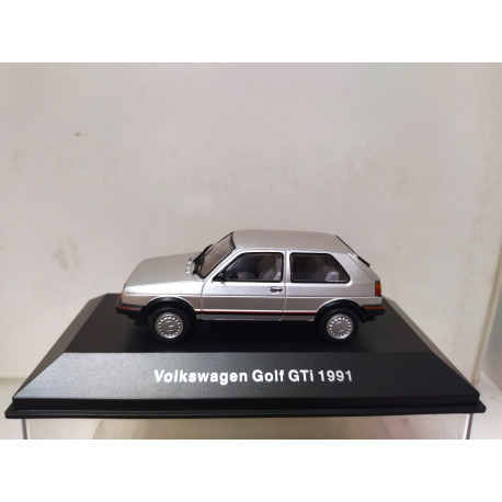 VOLKSWAGEN GOLF 2 GTi 1991 SILVER VW MEXICO/BRASIL 1:43 DeAGOSTINI IXO