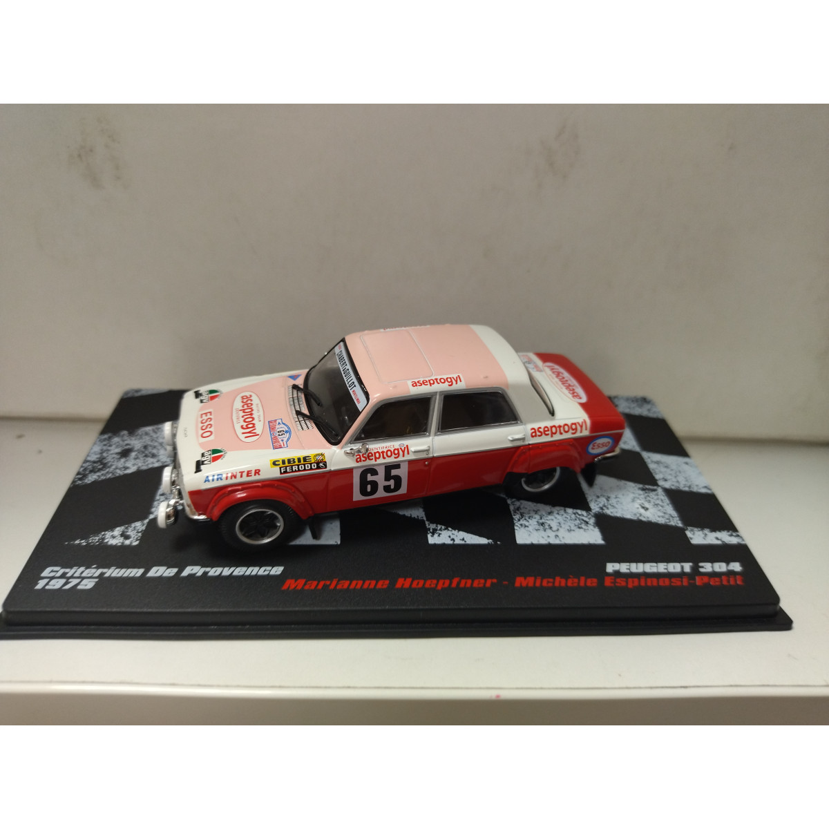PEUGEOT 304 1975 RALLY CRITERIUM PROVENCE M.HOEPFNER 1:43 ALTAYA IXO ...