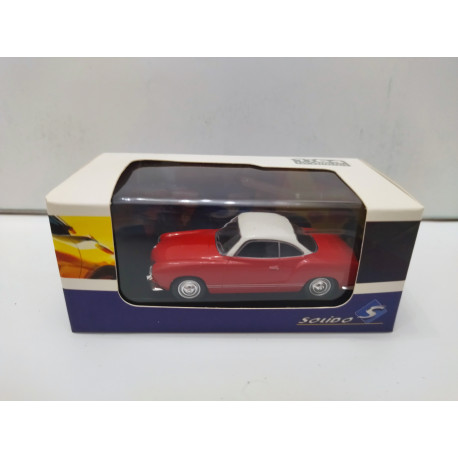 VOLKSWAGEN KARMANN GHIA RED & WHITE 1:64 SOLIDO MODELO SUELTO