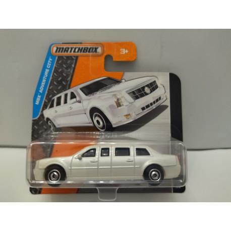 CADILLAC ONE LIMOUSINE WHITE MBX ADVENTURE CITY 1:64 MATCHBOX