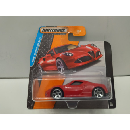 ALFA ROMEO 4C RED MBX ADVENTURE CITY 1:64 MATCHBOX