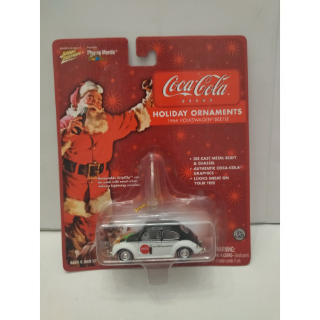 VOLKSWAGEN BEETLE 1966 COCA-COLA HOLIDAY 1:64 JOHNNY LIGHTNING