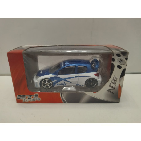 PEUGEOT 206 GTi BLUE TUNER/TUNING apx 1:64 NOREV 3 INCHES (7,5cm)