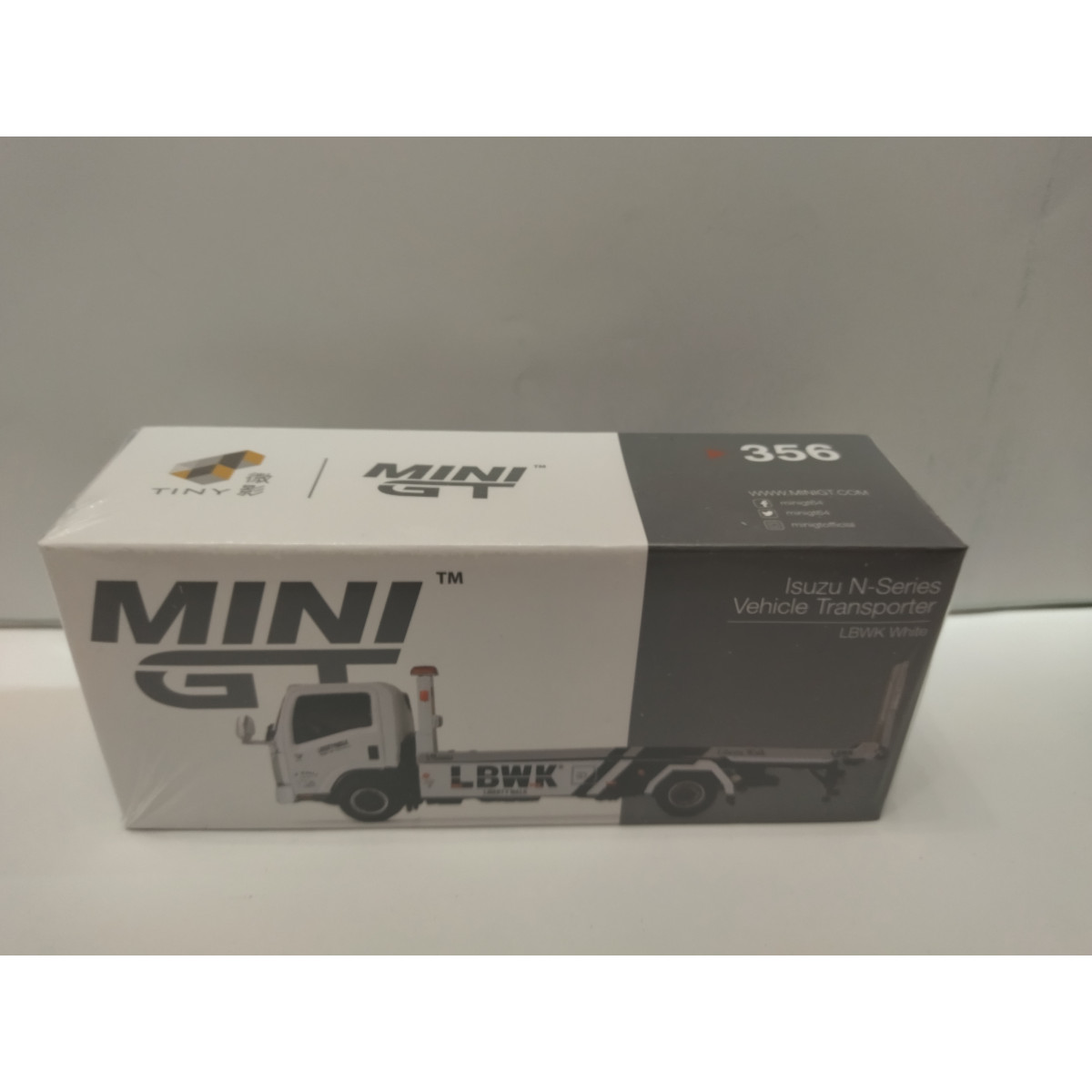 NISSAN N-SERIES VEHICLE TRANSPORT WHITE LBWK 1:64 MINI GT - BCN