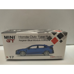 HONDA CIVIC TYPE R FK8 AEGEAN BLUE RHD 1:64 MINI GT