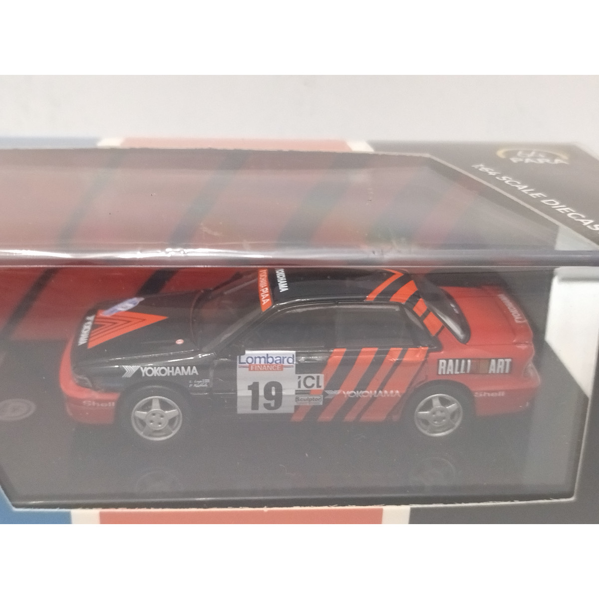 RAC347LQ - Ixo 1:43 IXO Mitsubishi Galant Vr-4 #4 Rally Rac Lombard 1990 A. Vatanen B.Berglund White Red Blue RAC347LQ ( - Auto Rally