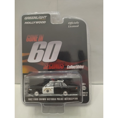 FORD CROWN VICTORIA 1982 POLICE GONE IN 60 SECONDS HOLLYWOOD 1:64 GREENLIGHT