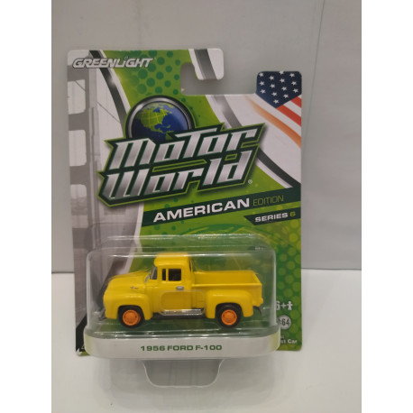 FORD F-100 1956 YELLOW AMERICAN EDITION MOTOR WORLD S6 1:64 GREENLIGHT