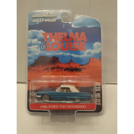 FORD THUNDERBIRD 1966 CONV CLOSED THELMA & LOUISE HOLLYWOOD 1:64 GREENLIGHT