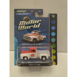 FORD F-100 RED & WHITE ALL AMERICAN MOTOR WORLD 1:64 GREENLIGHT