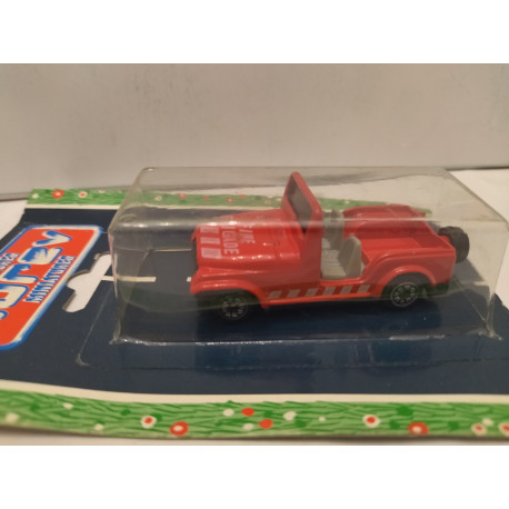 Voiture Miniature Jeep 1:18 - Véhicule De Pompiers 1988 - Norev, Métal - Neuf