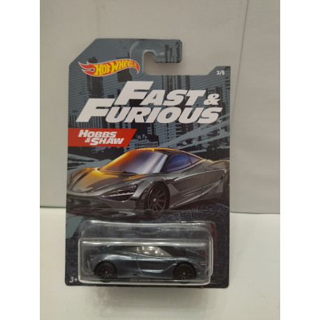 MCLAREN 720S FAST & FURIOUS 3/5 HOBBS & SHAW 1:64 HOT WHEELS