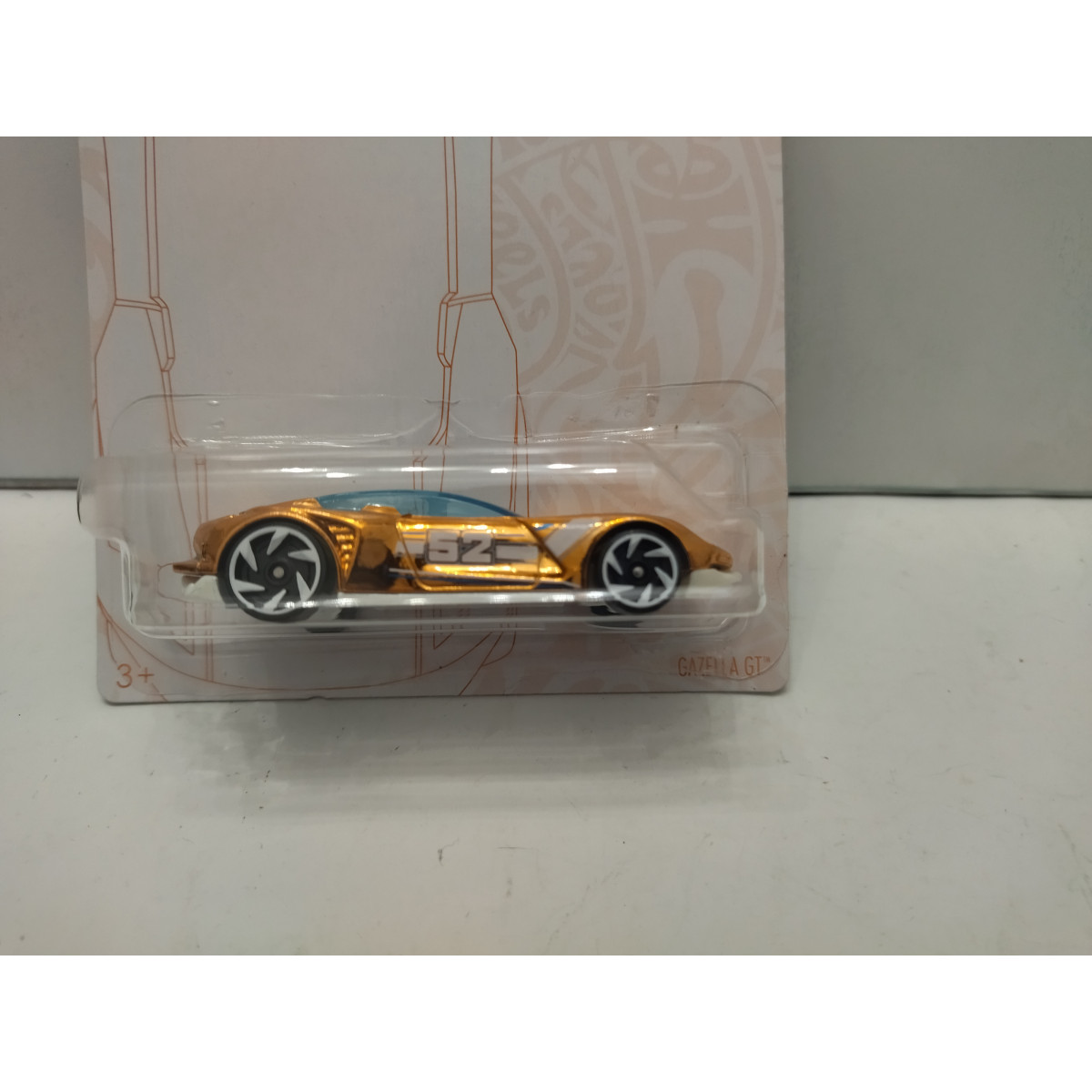 GAZELLA GT 52rd ANNIVERSARY SPECIAL PEARL CHROME 1:64 HOT WHEELS