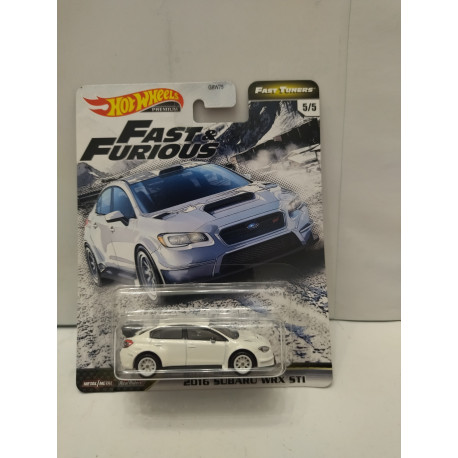 SUBARU WRX 2016 STi FAST & FURIOUS 5/5 FAST TUNERS 1:64 HOT WHEELS PREMIUM