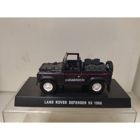 LAND ROVER DEFENDER 90 1998 OPEN CARABINIERI 1:43 DeAGOSTINI BLISTER ABIERTO