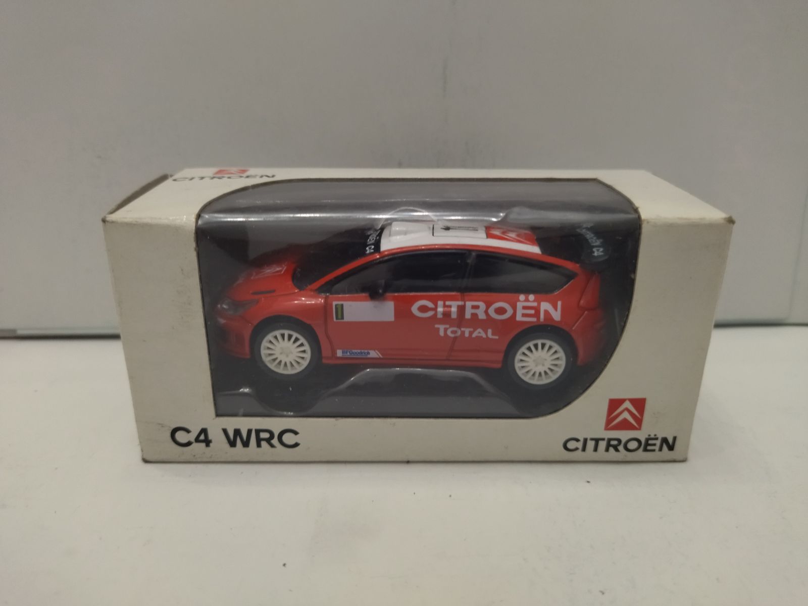 CITROEN C4 WRC WHITE RALLY TOTAL apx 1:64 NOREV 3 INCHES (7,5cm