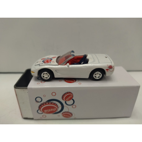 CHEVROLET CORVETTE C5 1998 CONV. COCA-COLA BOX 1:64 JOHNNY LIGHTNING OPEN PLASTIC