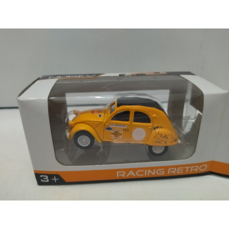 CITROEN 2CV RALLY PARIS PERSEPOLIS RACING RETRO apx 1:64 NOREV 3 INCHES (7,5cm)