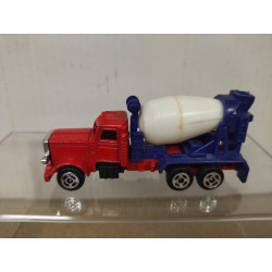 PETERBILT CEMENT TRUCK/COPY OF HOT WHEELS/NOT LICENCE apx 1:64 HONG KONG NO BOX