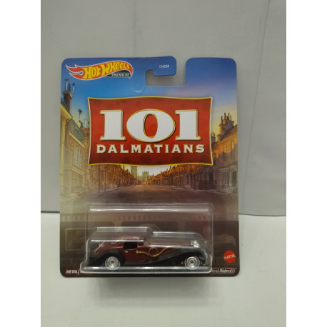 HISPANO SUIZA CRUELLA DE VIL 101 DALMATAS DISNEY  1:64 HOT WHEELS PREMIUM