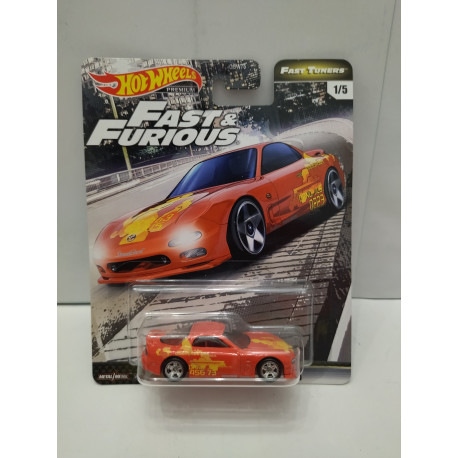 MAZDA RX-7 FD FAST & FURIOUS 1/5 FAST TUNERS 1:64 HOT WHEELS PREMIUM
