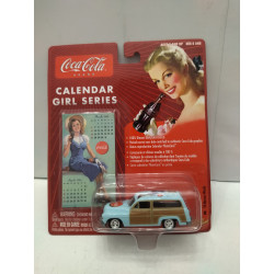 MERCURY WOODY 1950 COCA-COLA CALENDAR GIRL 1:64 JOHNNY LIGHTNING