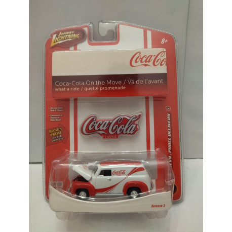 CHEVROLET PANEL 1950 DELIVERY COCA-COLA SPORTS CARS 1:64 JOHNNY LIGHTNING