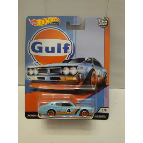 NISSAN LAUREL 2000 GSX 3/5 GULF 1:64 HOT WHEELS PREMIUM