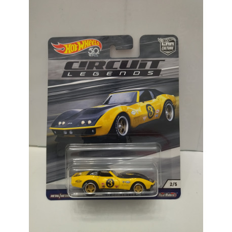CHEVROLET CORVETTE C3 COPO 1969 2/5 CIRCUIT LEGENDS 1:64 HOT WHEELS PREMIUM