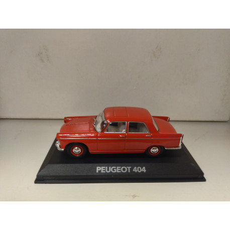 PEUGEOT 404 RED 1:43 ATLAS IXO HARD BOX