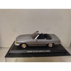 MERCEDES-BENZ R107 350SL SILVER 1:43 DelPRADO URNA NO ORIGINAL