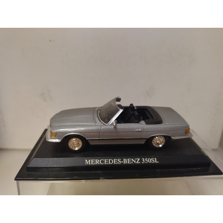 MERCEDES-BENZ R107 350SL SILVER 1:43 DelPRADO URNA NO ORIGINAL