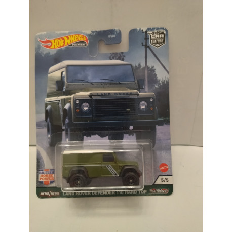 LAND ROVER DEFENDER 110 HARD TOP 5/5 BRITISH POWER HORSE 1:64 HOT WHEELS PREMIUM