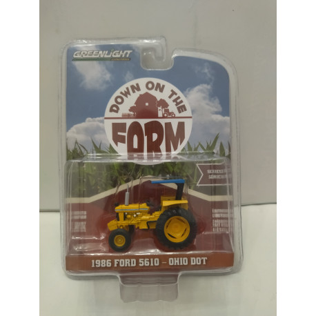 FORD 5610 1986 OHIO DOT FARM 1:64 GREENLIGHT