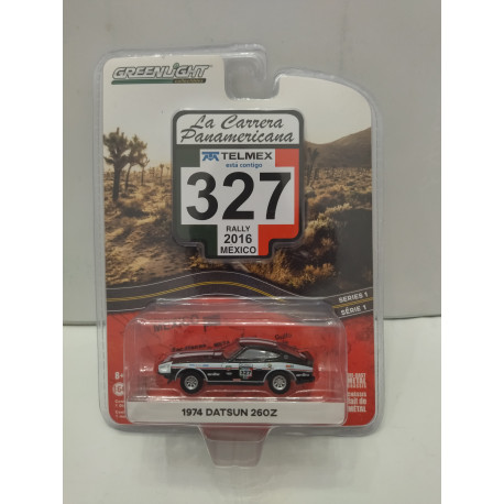 DATSUN 260Z 1974 n327 RALLY PANAMERICANA MEXICO 2016 1:64 GREENLIGHT