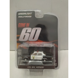 AMC MATADOR 1973 POLICE GONE IN 60 SECONDS HOLLYWOOD 1:64 GREENLIGHT