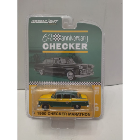 CHECKER 1960 MARATHON TAXI 60TH ANNIVERSARY 1:64 GREENLIGHT