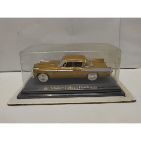 STUDEBAKER GOLDEN HAWK 1958 GOLD 1:43 ROAD SIGNATURE BLISTER OPEN