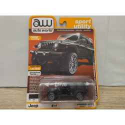 JEEP WRANGLER 2018 ULTIMATE RUBICON BLACK SPORTS UTILITY 1:64 AUTO WORLD
