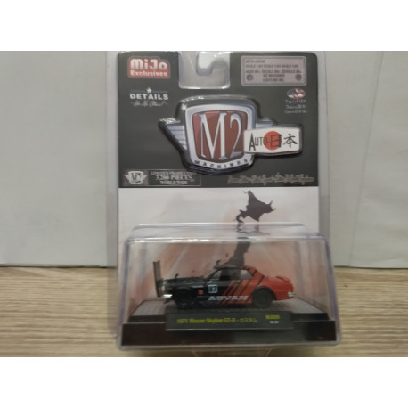 NISSAN SKYLINE 1971 GT-R n87 ADVAN MIJO MJS09 18-07 1:64 M2 MACHINES