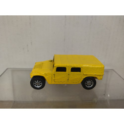 HUMMER HUMVEE YELLOW apx 1:64 MAISTO NO BOX