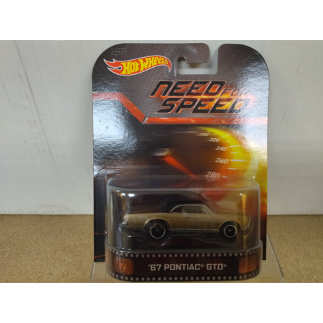 PONTIAC GTO 1967 NEED FOR SPEED 1:64 HOT WHEELS PREMIUM